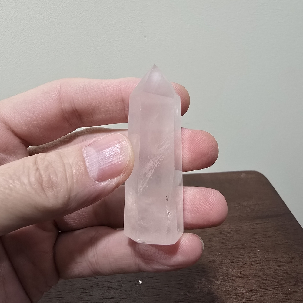 Rose Quartz Crystal Tower